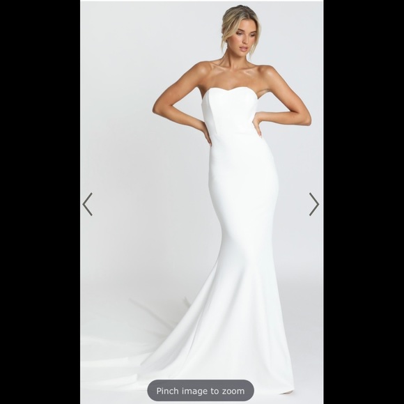 Vows for like gown in white showpo - Picture 1 of 4